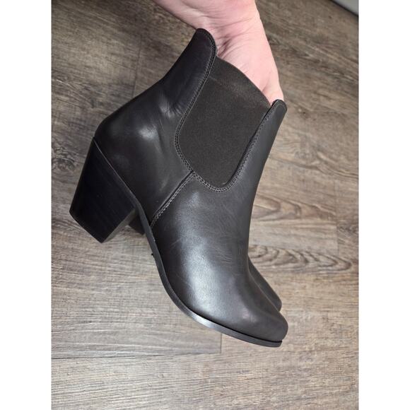 Dingo Quarry Boots Women’s Size US 8.5 Black Leather Chelsea Vintage Western - Picture 9 of 11